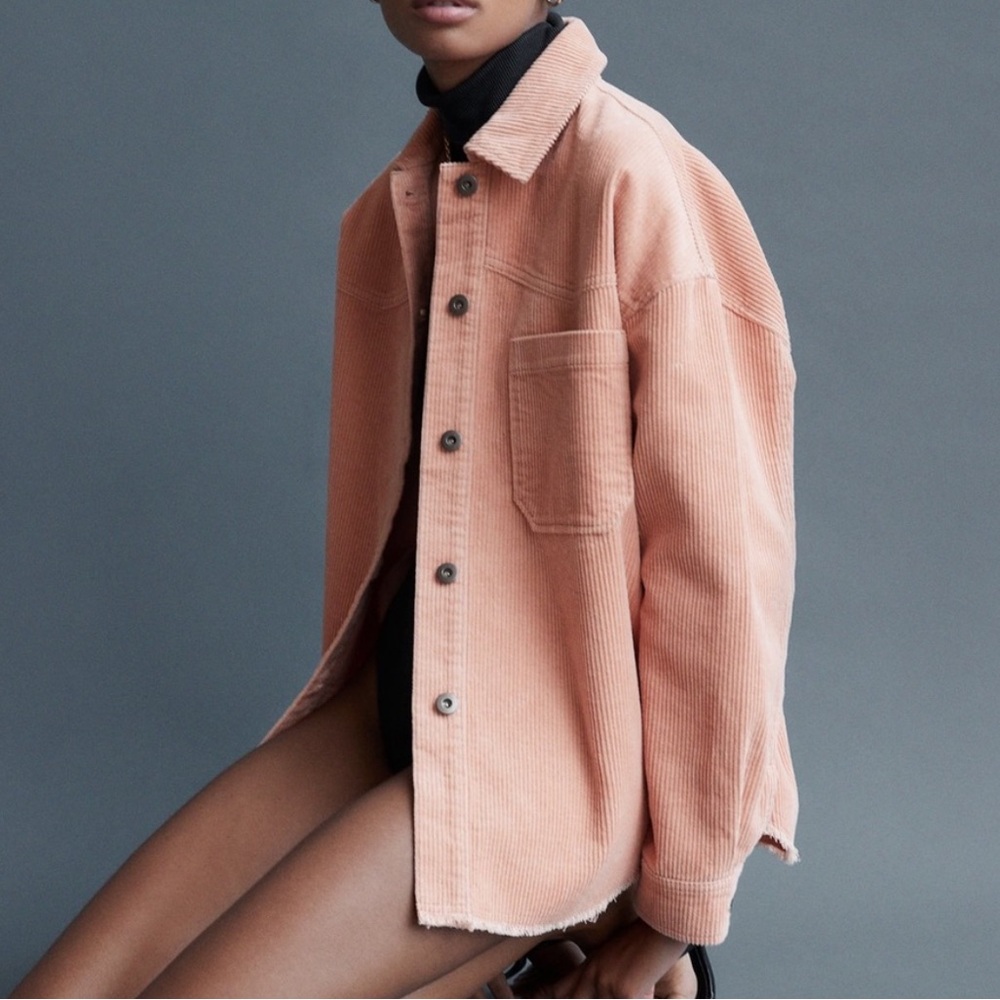 Zara Corduroy Shirt Jacket